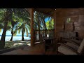 Energy healing ambience tropical paradise cabin porch pov