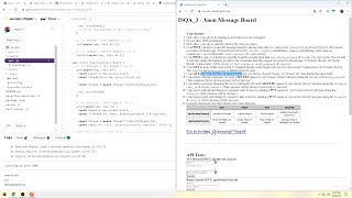 freeCodeCamp Anonymous Message Board Project Live Coding