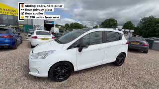 2016 Ford B-MAX White Edition | 22,998 Miles | Sliding Doors, ULEZ, £7,495 | Almondell Motor Company