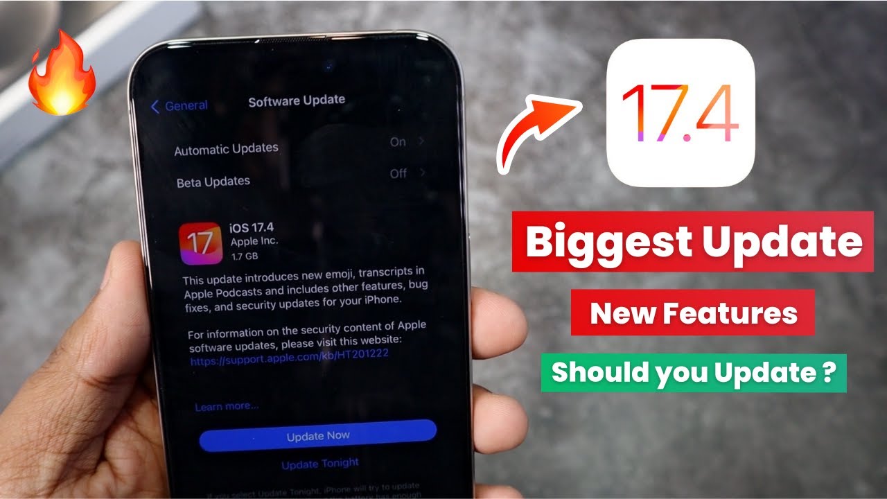 iOS 17.4 Released 🔥 Biggest Update with New Features 😍 Should you ...