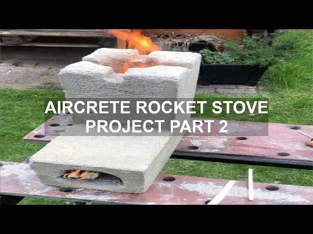 Aircrete Rocket Stove Project PART 2 | No Foam Generator Required - YouTube