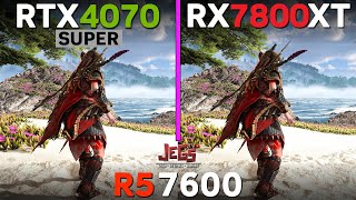 RX 7800 XT vs RTX 4070 Super | Ryzen 5 7600 | Tested in 15 games