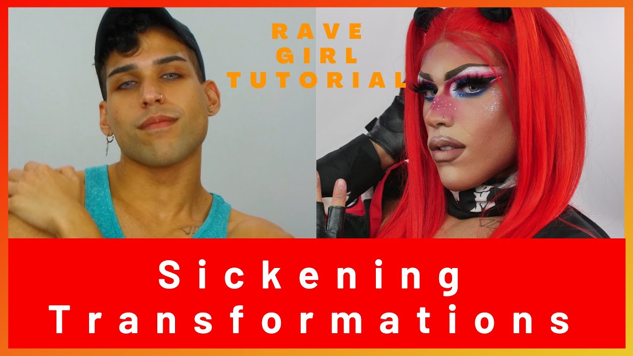 Hexxa's Quarantine Rave Girl Makeup Tutorial will make you GAG! - Sickening Transformations