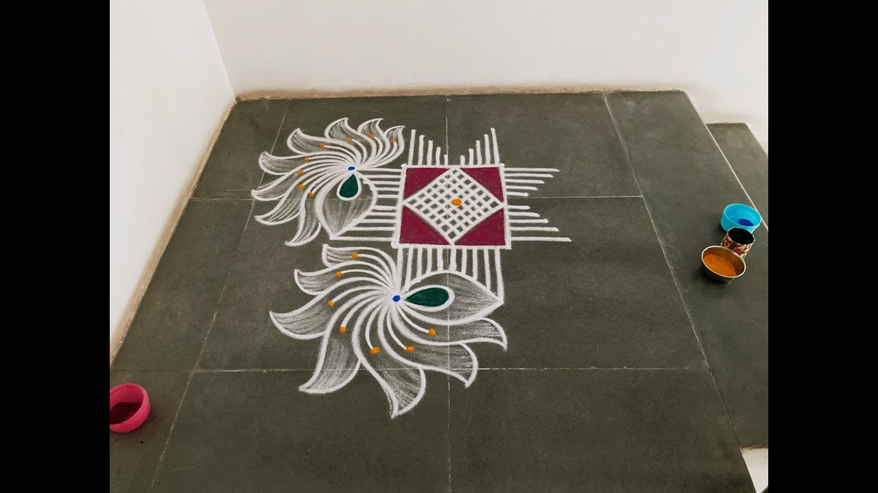 Easy padikolam designs| Simple muggulu designs| easy rangoli designs| Beginners kolam