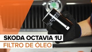 Como substituir Filtro de Óleo SKODA SUPERB (3U4) - vídeo guia