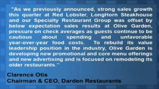 Darden Restaurant Cooks Up Mixed Estimates For Q2, Rose .4% Year-Over-Year