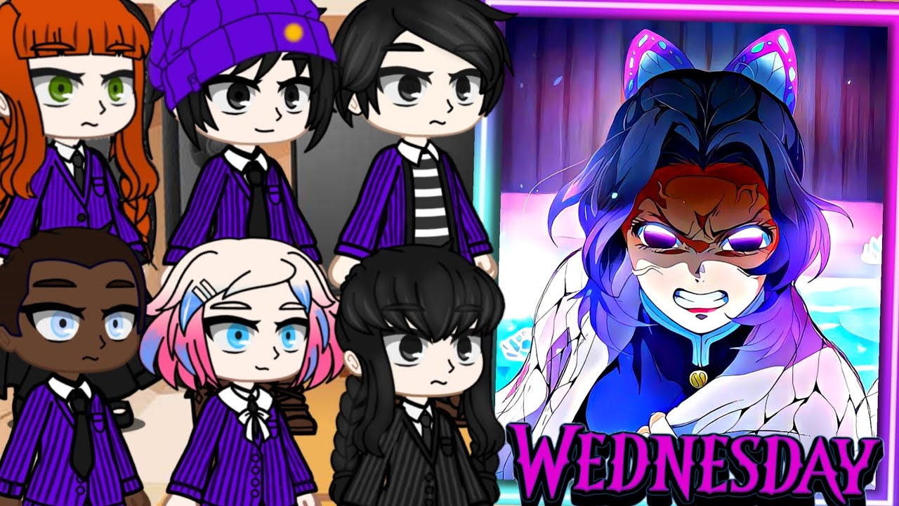 Wednesday react to F!Y/N as Shinobu💜WEDNESDAY REACT TO SHINOBU KOCHO