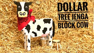 Dollar Tree  Jenga Block Cow