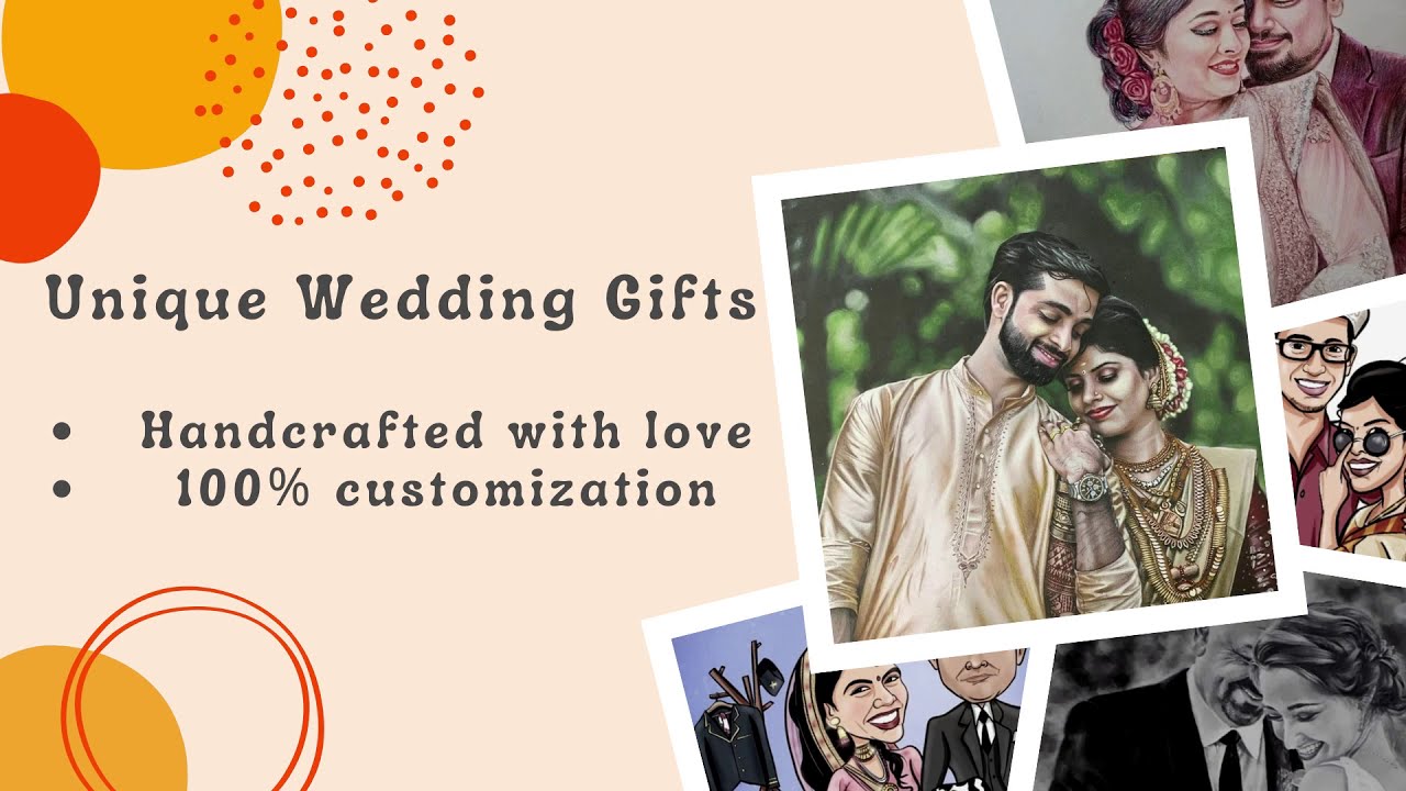 Personalized Wedding Gifts | Handmade caricatures | Handcrafted portraits