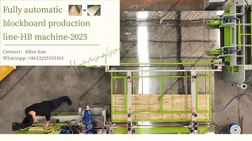#blockboard  Full automated  blockboard production line HB machine 2025