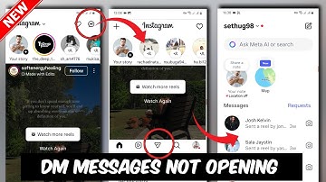 Instagram Messages DM Icon Not Opening Problem | Instagram Messages Tab Option Not Clickable Problem