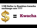 Explaining how Dollar to Kwacha Exchange Rate Works