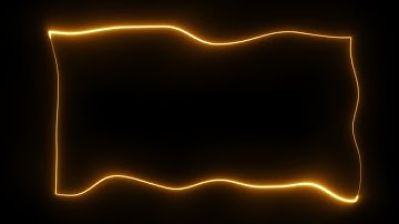 Glowing Neon Rectangle Frame | After Effects Template