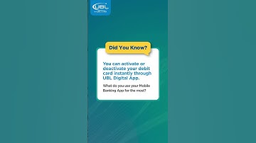 Control Your Debit Card Anytime, Anywhere | UBL Digital App