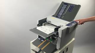 Plieuse De Bureau Tf Mega M Plus Du Format A6 A A3 7 Types De Plis Y Compris Pli Croise Youtube