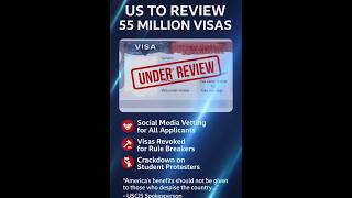Trump Admin Crackdown: 55M Visas Under Review #motivation #news #usa #trump #immigration #subratde