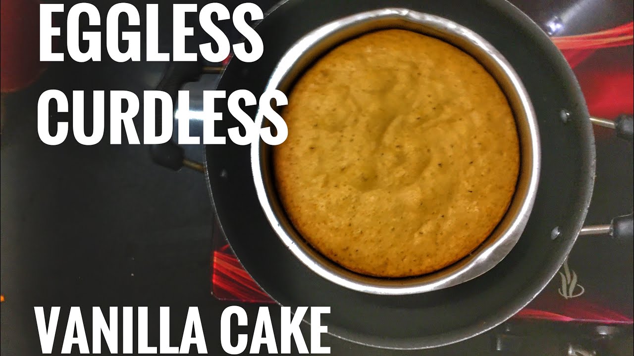 Basic eggless vanilla cake | no oven | easy to make - YouTube