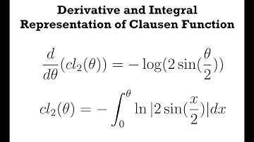 Derivative and Integral of Clausen Function