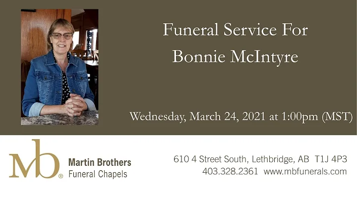 Funeral Service For Bonnie McIntyre