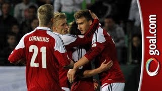 Super goal by Bendtner off lovely Krohn-Dehli assist