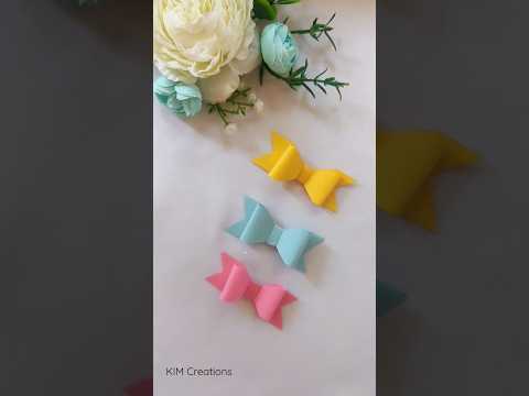 How to make a bow ||Easy paper bow #papercraft