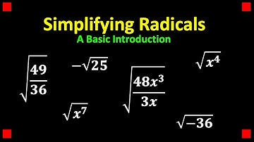 Basic Introduction to Simplifying Radicals