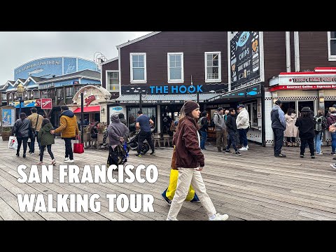 Video: San Francisco Waterfront: Puente de la bahía hasta el muelle 39