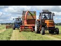 Fiat 1500 Chopping Grass w/ Taarup 602 Forage Harvester | Grass Days 2019 | Danish Agriculture
