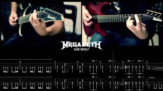 MEGADETH - She Wolf [GUITAR COVER + TAB] Resimi