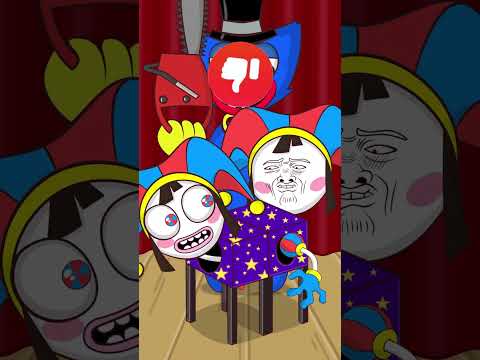 THE AMAZING DIGITAL CIRCUS/POMNI Vs Huggy Wuggy and Hocus #poppyplaytime