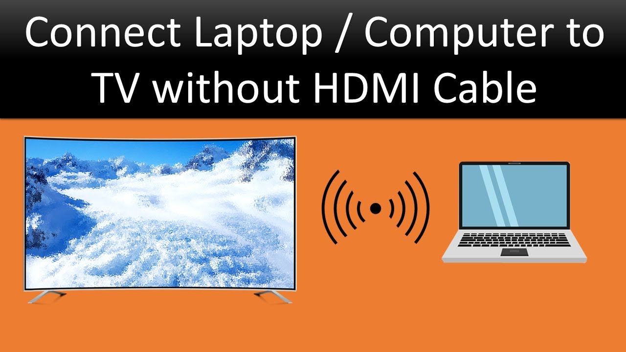 How to Connect Laptop / Computer to TV without HDMI Cable - YouTube