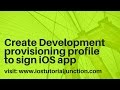 How to create a development provisoing profile in ios app development using apple developer portal