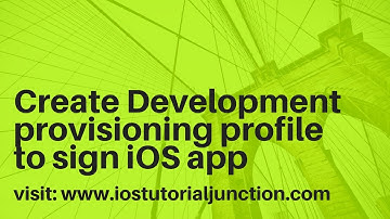How to create a development provisoing profile in ios app development using apple developer portal