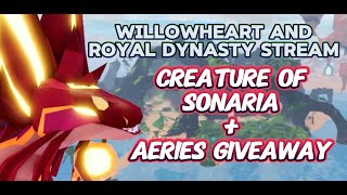 Creature of Sonaria Stream + Aeries Giveaway + Fluffy join us!!