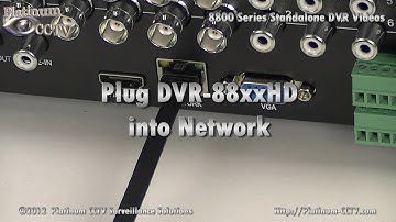 Connect to Network - DVR-88xxRT - H.264 Standalone DVR