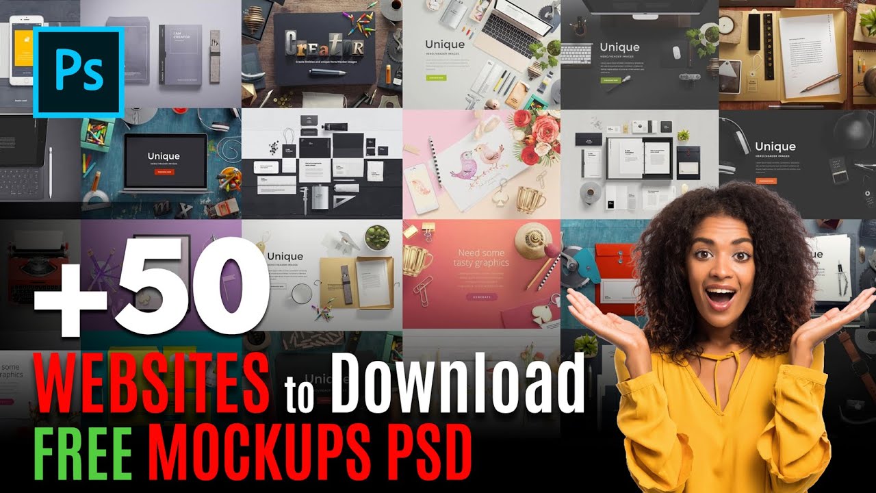 15 free PSD mockups and scene creators for designers