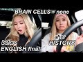 FINALS WEEK VLOG *english & history test* | junior in high school