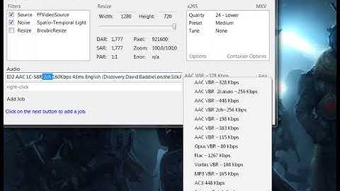 basic configuration on staxrip