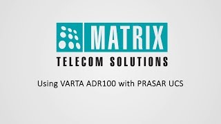 Using VARTA ADR100 with PRASAR UCS screenshot 3