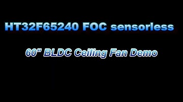 Holtek HT32F65240 ceiling fan demo