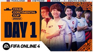 🔴LIVE Day1: FIFAe Continental Cup 2022 | FIFA Online 4