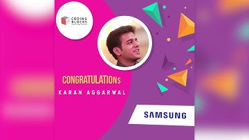 Proud Moments! Coding Blocks students making it BIG!!