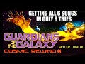 How i got all six songs on guardians of the galaxy cosmic rewind front row 4k pov