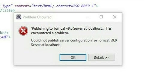 Publishing to Tomcat v9.0 server at localhost...has encountered a problem || 100% work solution