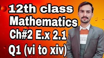 2nd year math || Fsc math part 2 || Ics math part II || Inter- math part 2 || ch#2 E.x 2.1 Q (1)