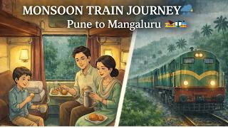 Soft Monsoon Rain in Sleeper Train | Peaceful Travel Soundscape | Freesound 🌧️🚆 screenshot 5