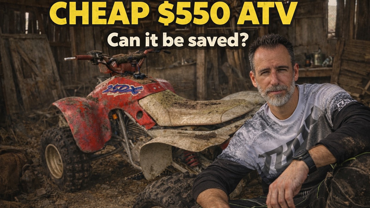 Дешевый квадроцикл за 550 долларов — реставрация Honda TRX250X.