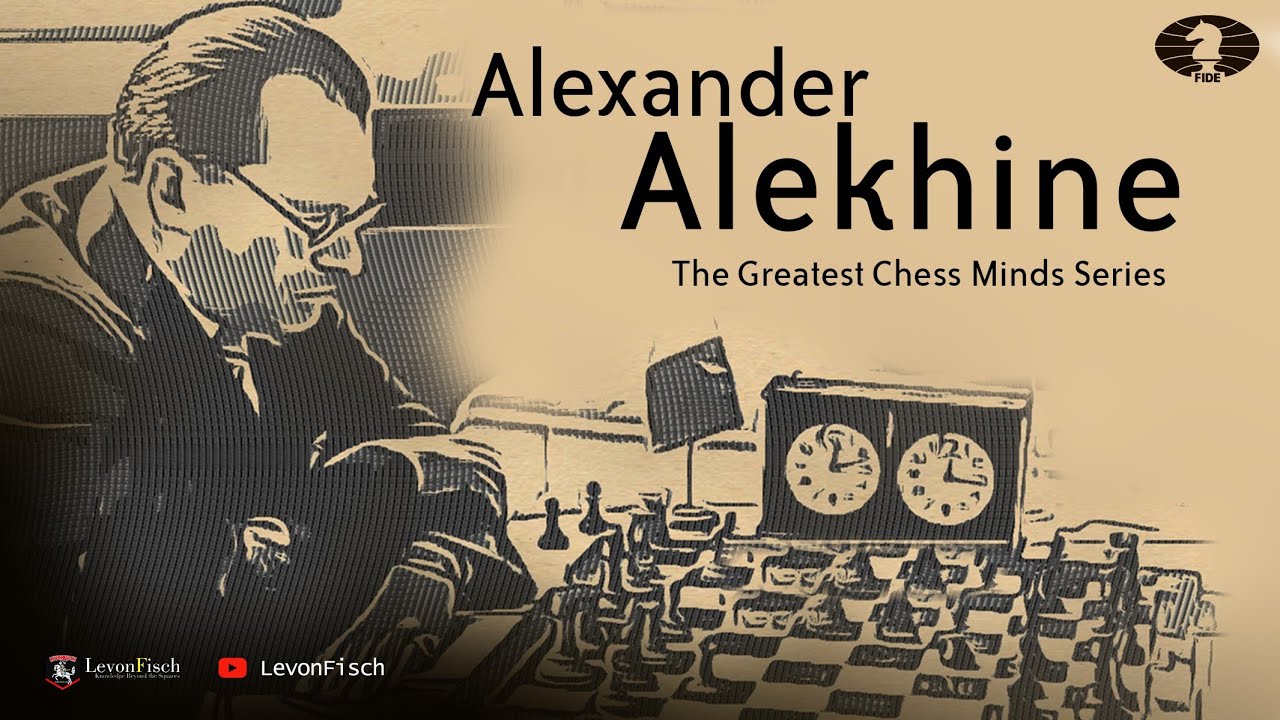 World Chess Champion Alexander Alexandrovich Alekhine at the Chess