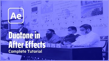 Creating duotone effect in Adobe After Effects Complete tutorial | #XandArtDigital 29