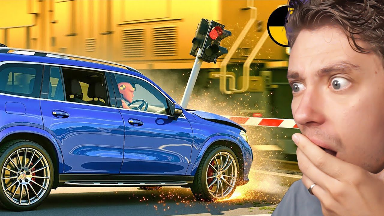 Реакция на мгновенные аварии автомобиля Karma в BeamNG